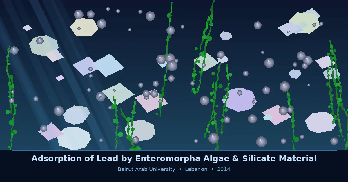 Adsorption Studies of Lead by Enteromorpha Algae and Its Silicates Bonded Material