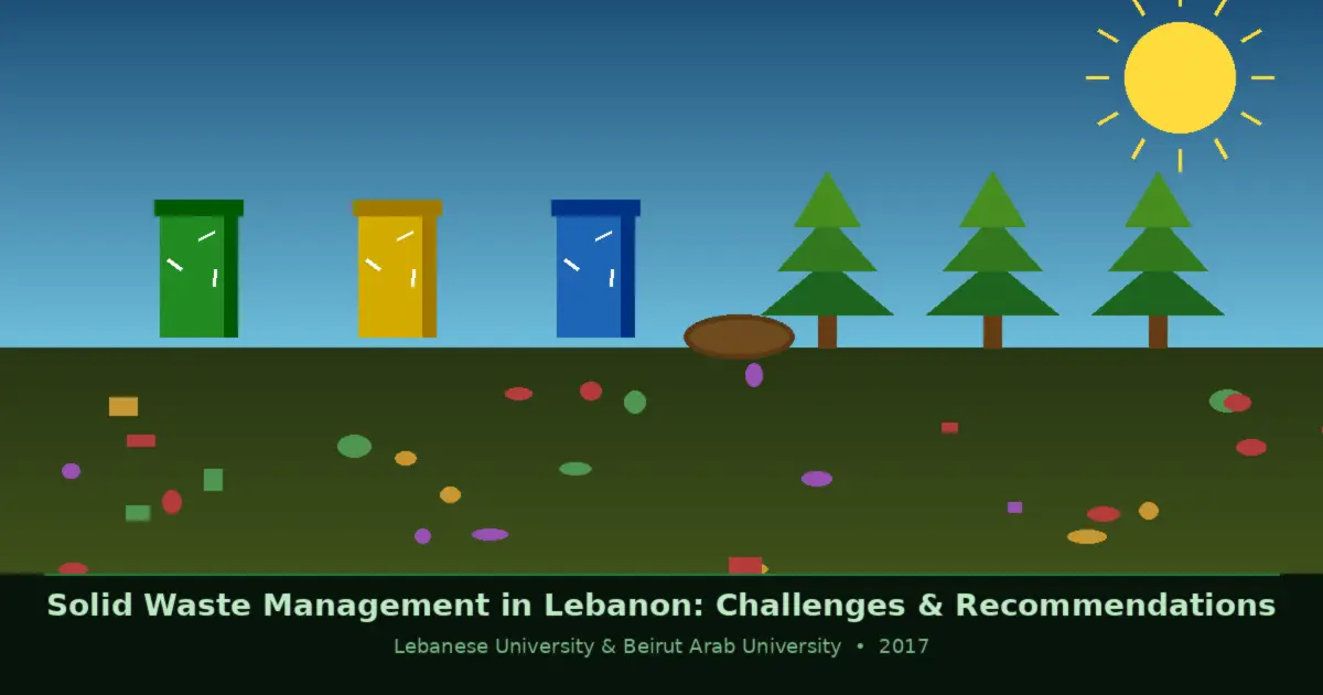 Study: Solid Waste Management in Lebanon — Challenges and Recommendations